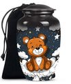 10-inch Classic bear URN, Aluminium memorial funeral urn.