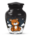 10-inch Classic bear URN, Aluminium memorial funeral urn.