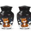 10-inch Classic bear URN, Aluminium memorial funeral urn.