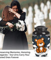 10-inch Classic bear URN, Aluminium memorial funeral urn.