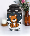 10-inch Classic bear URN, Aluminium memorial funeral urn.