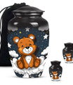 10-inch Classic bear URN, Aluminium memorial funeral urn.