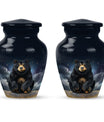 Classic 10-inch bear urn, aluminium memorial funeral urn
