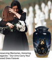Classic 10-inch bear urn, aluminium memorial funeral urn