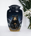 Classic 10-inch bear urn, aluminium memorial funeral urn