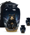 Classic 10-inch bear urn, aluminium memorial funeral urn