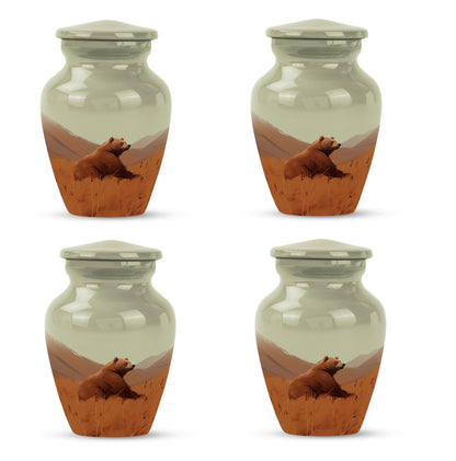 Classic 10-inch bear urn for cremation ashes,