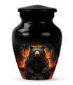classic bear urn for adult female burial