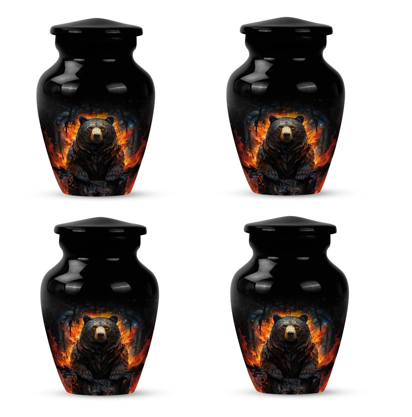 classic bear urn for adult female burial