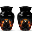 classic bear urn for adult female burial
