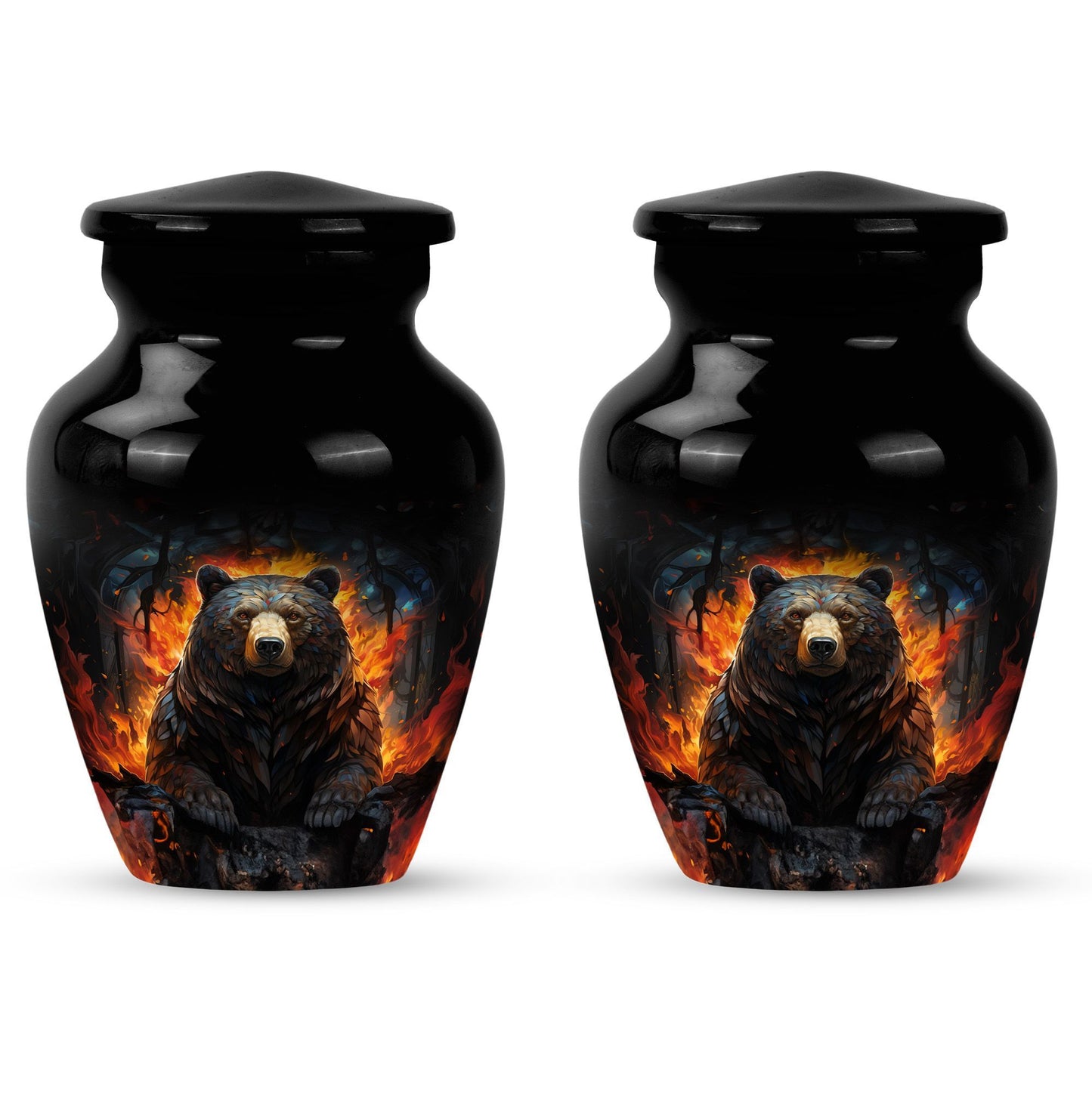 classic bear urn for adult female burial