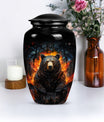 classic bear urn for adult female burial