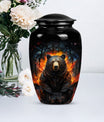 classic bear urn for adult female burial