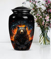 classic bear urn for adult female burial