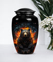 classic bear urn for adult female burial
