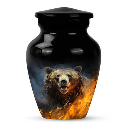bear urn for human ashes.