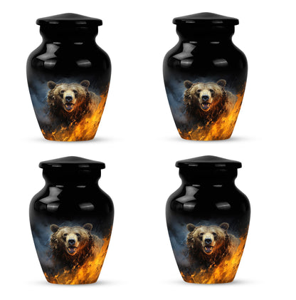 bear urn for human ashes.