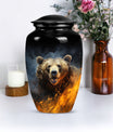bear urn for human ashes.