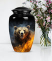 bear urn for human ashes.
