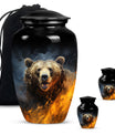 bear urn for human ashes.