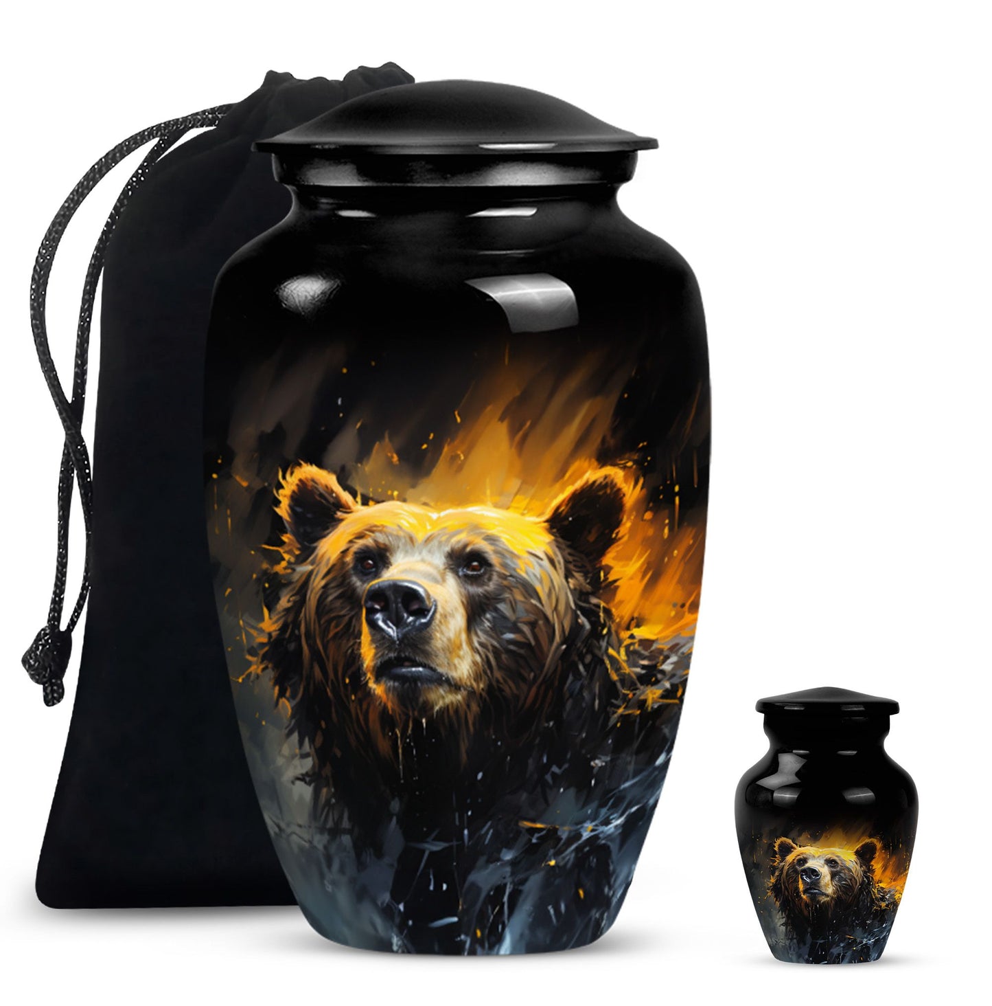 Large Bear Urn for women.