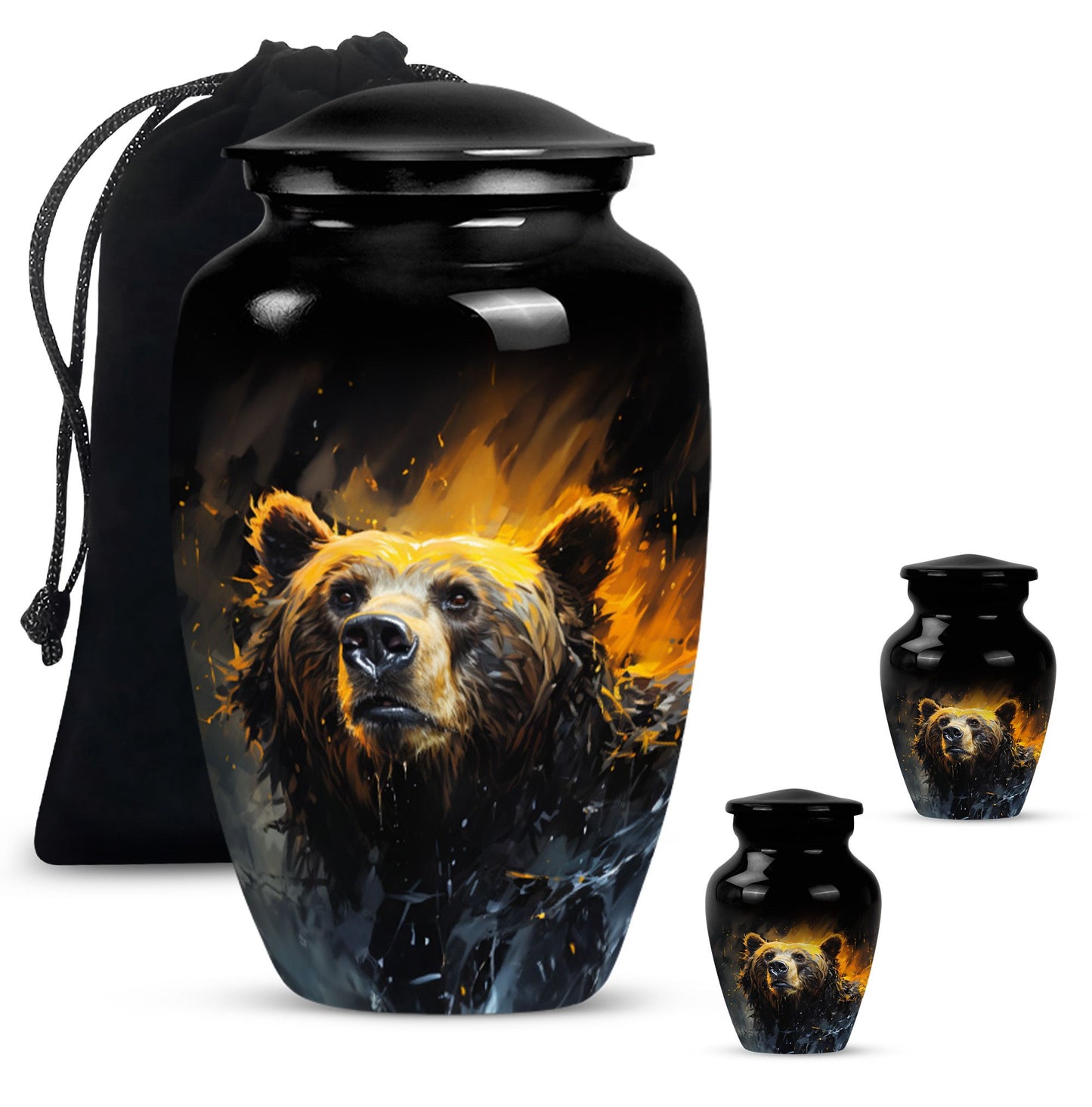 Large Bear Urn for women.