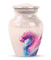 10-inch classic dragon urn, aluminium, customized