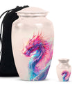 10-inch classic dragon urn, aluminium, customized