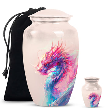 10 inch large Urn with 1 Keepsake 3 Inch Urn