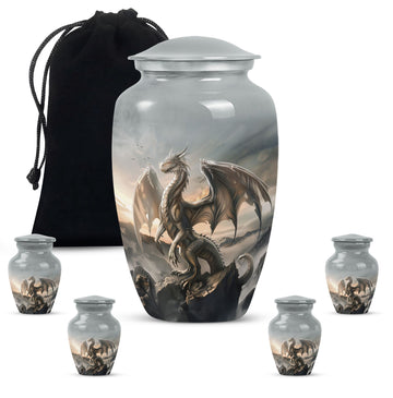 Large Urn with 4 Small Urn