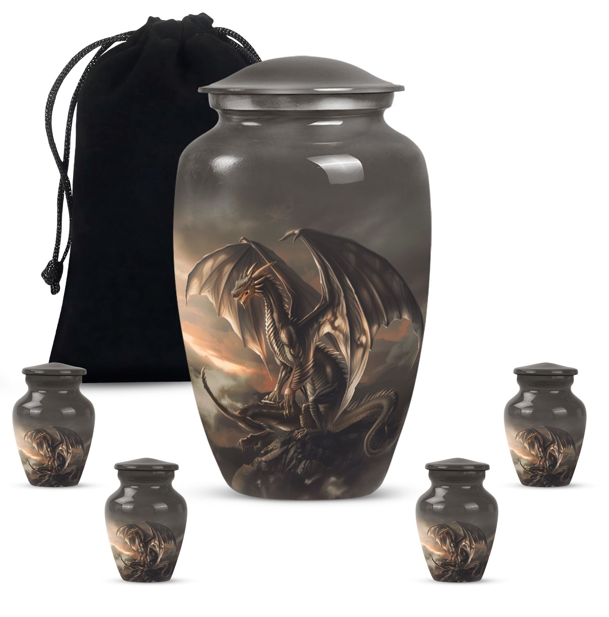 classic dragon urn for adult male ashes