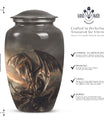 classic dragon urn for adult male ashes