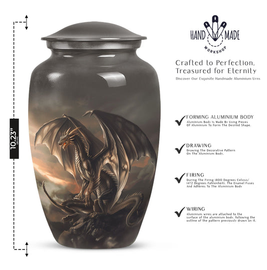 classic dragon urn for adult male ashes