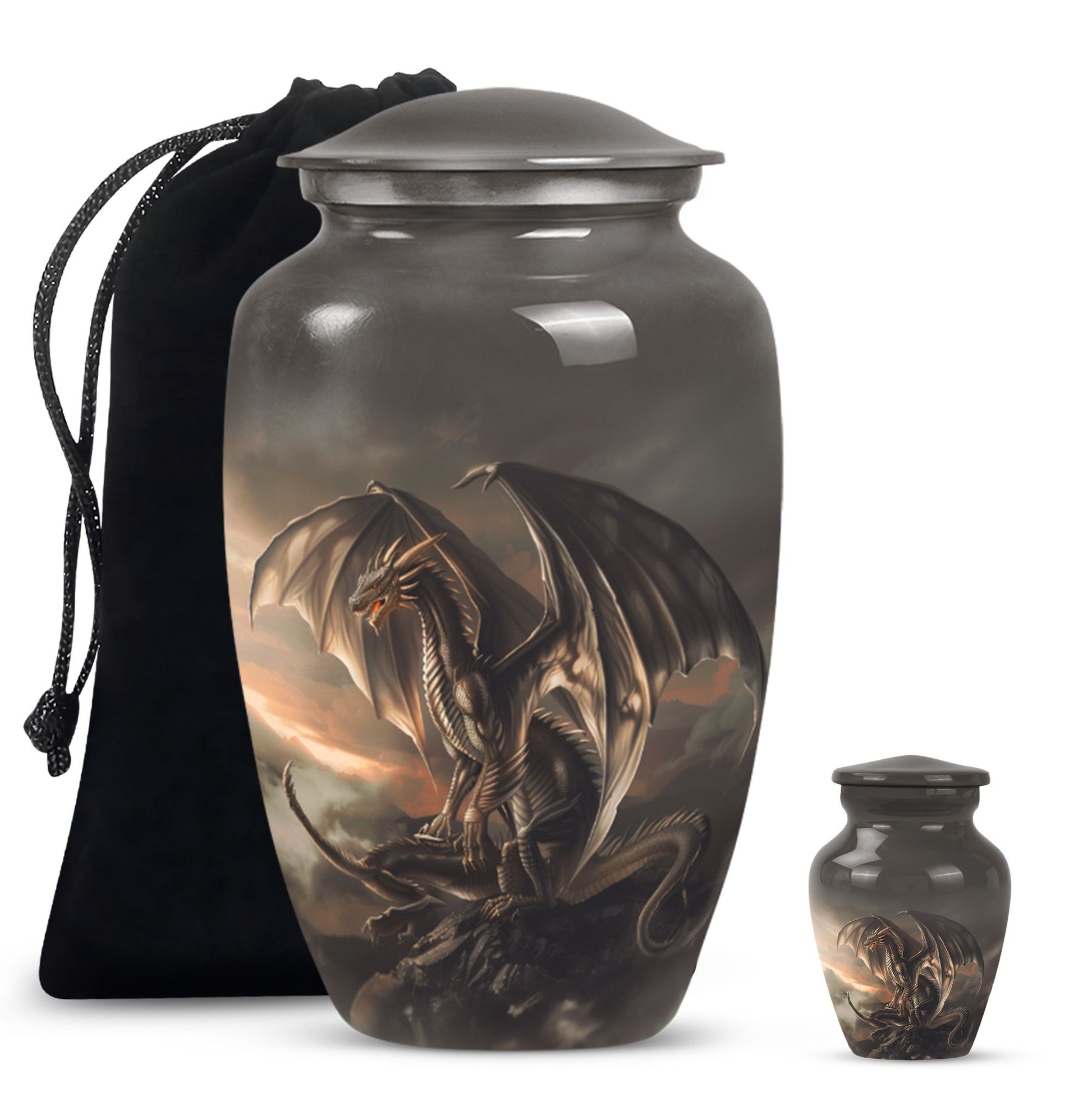 classic dragon urn for adult male ashes