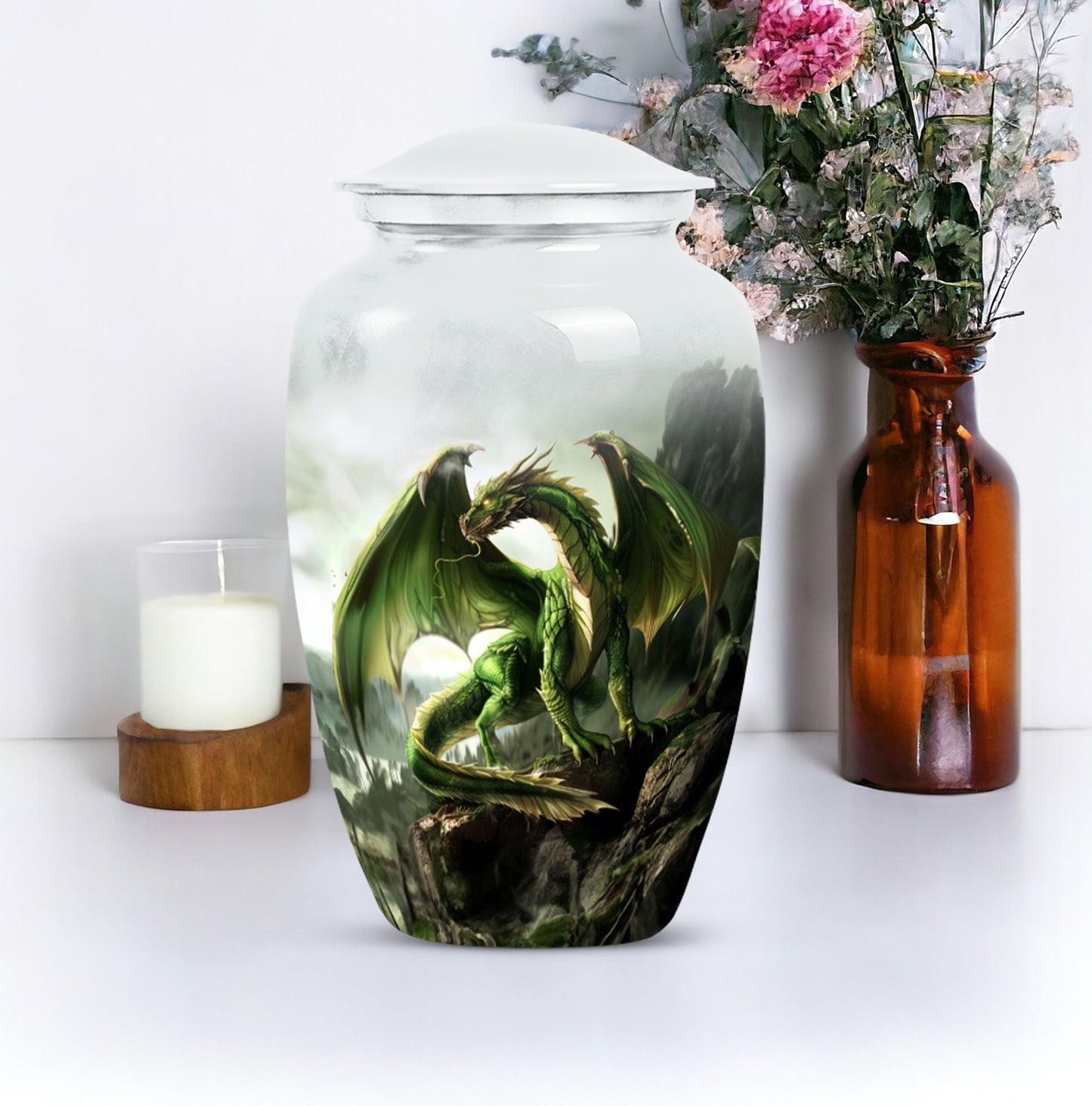 dragon urn.