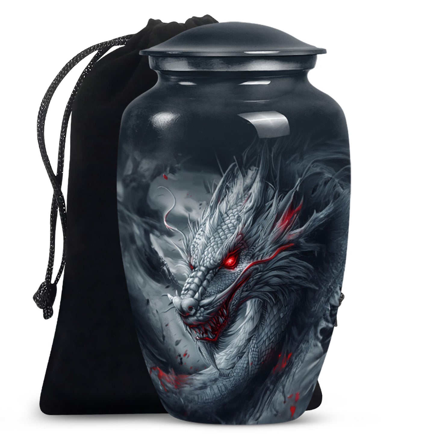 10-inch classic dragon urn.