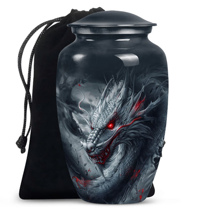 10-inch classic dragon urn.