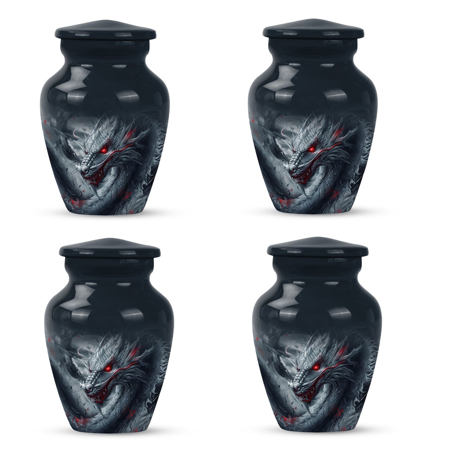 10-inch classic dragon urn.
