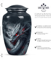 10-inch classic dragon urn.