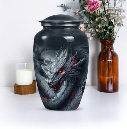 10-inch classic dragon urn.