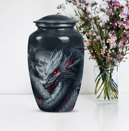 10-inch classic dragon urn.