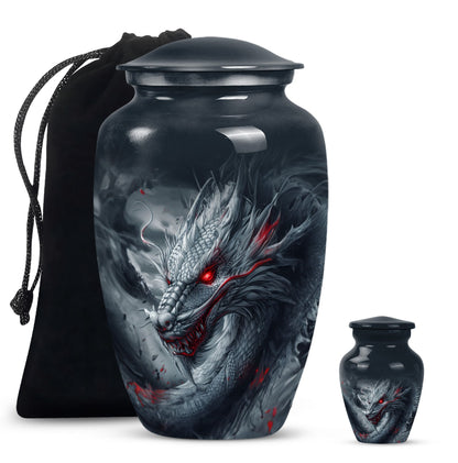 10-inch classic dragon urn.
