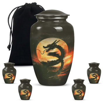 Large Urn with 4 Small Urn