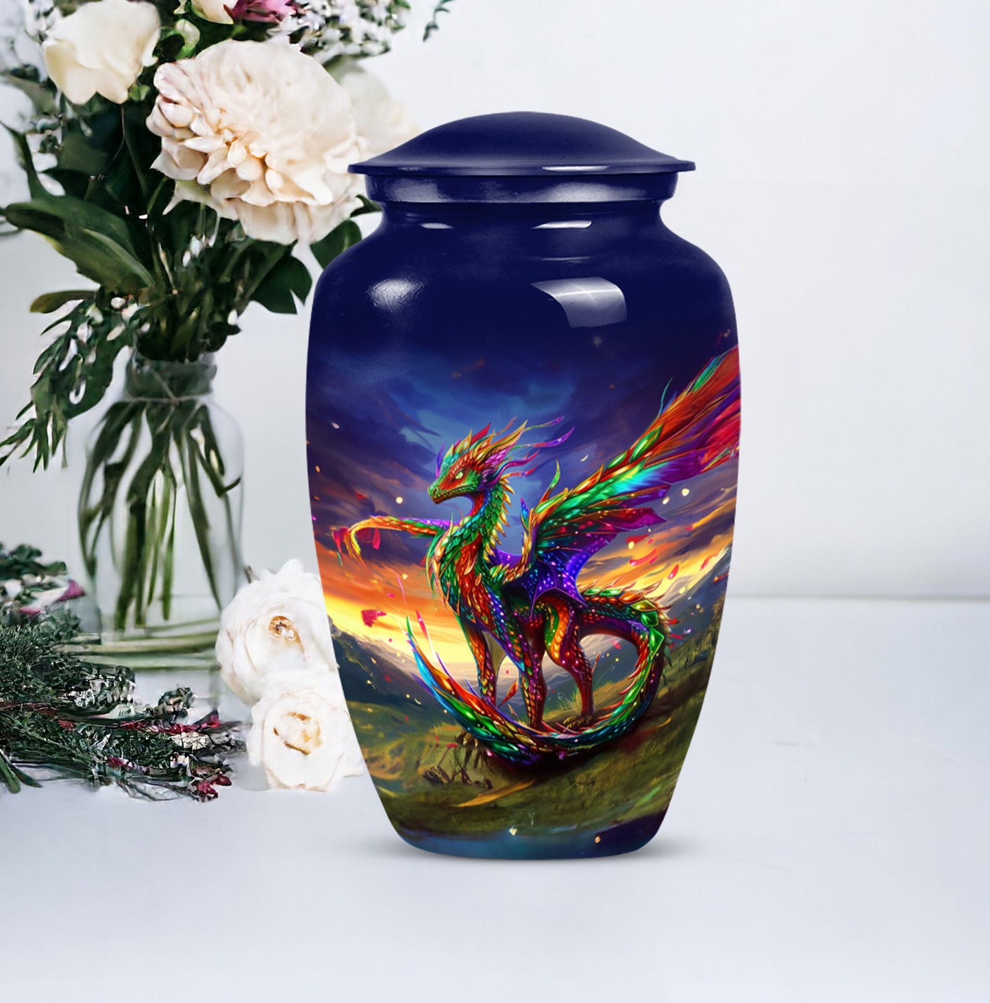 classic dragon urn,