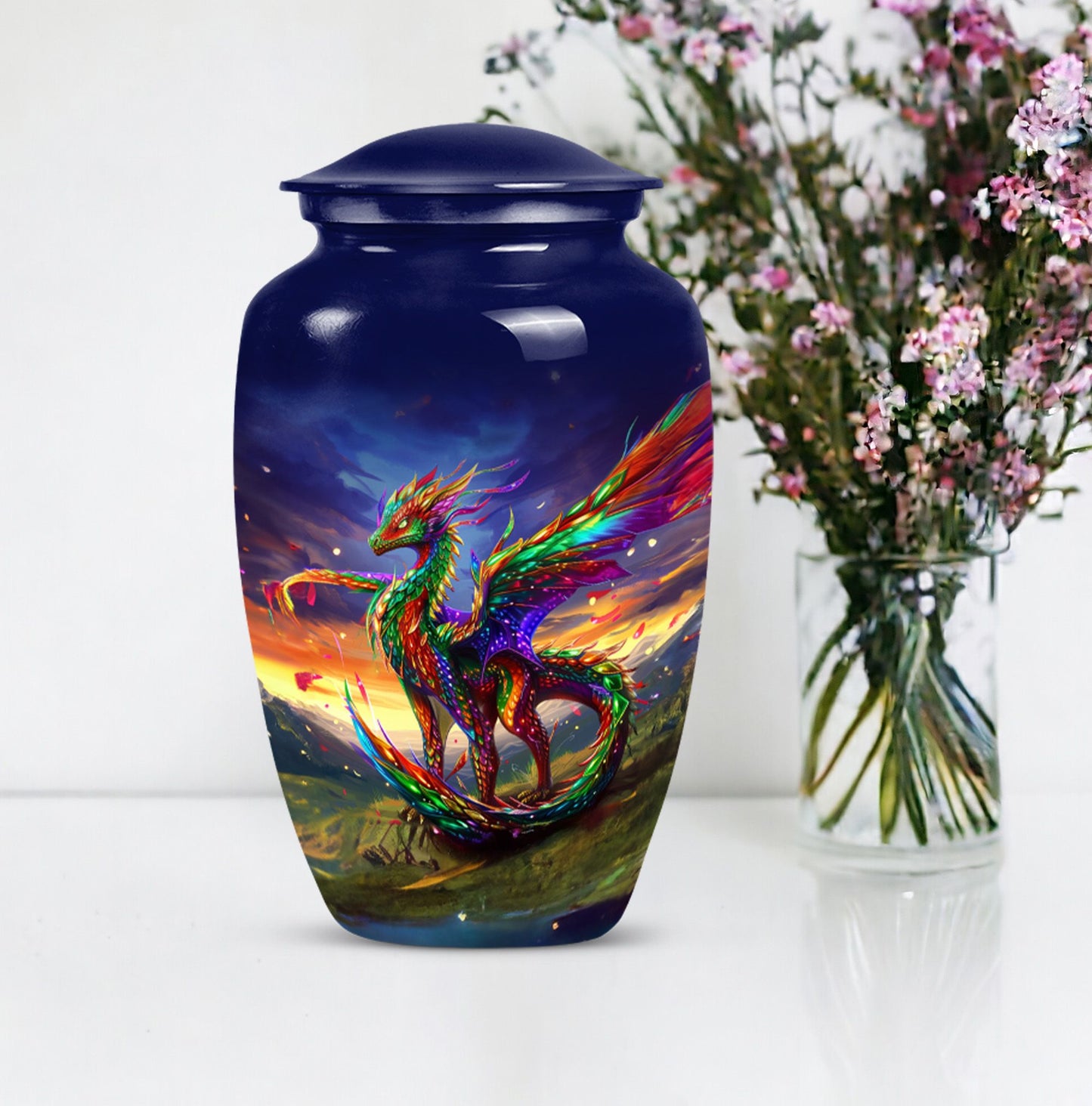 classic dragon urn,