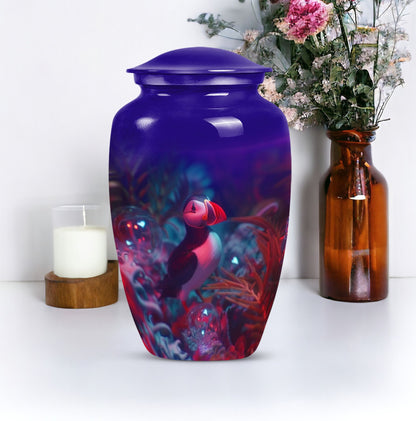 Puffin bird Urn.