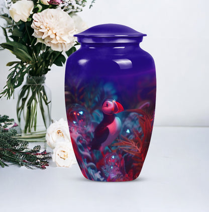 Puffin bird Urn.