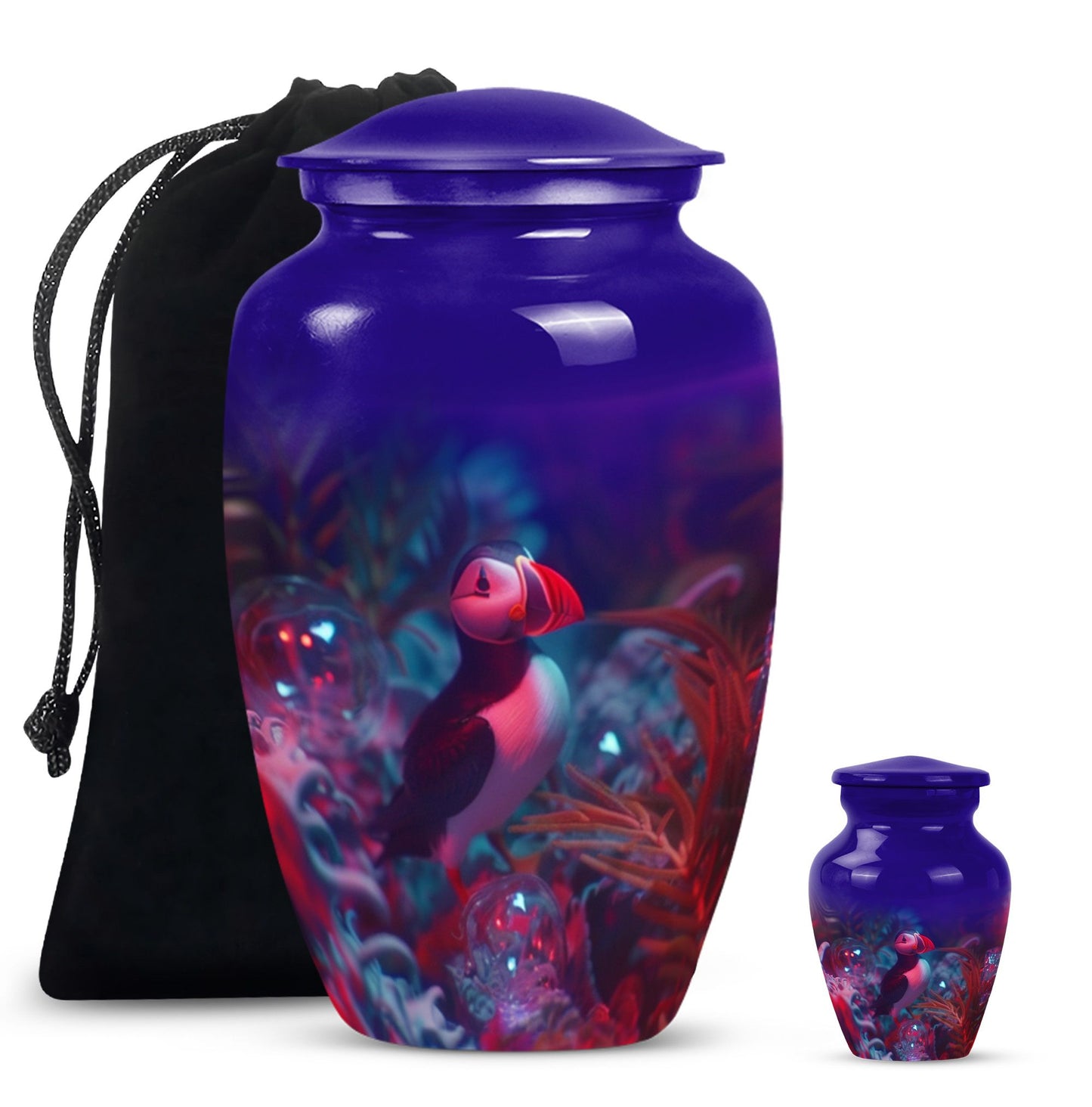 Puffin bird Urn.