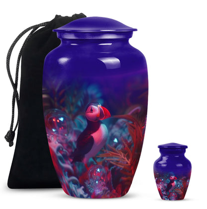 Puffin bird Urn.