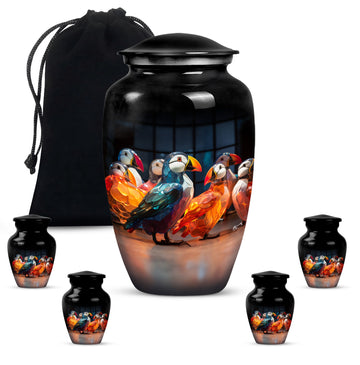 Large Urn with 4 Small Urn